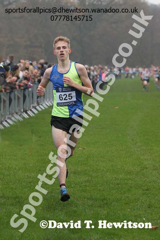 Junior men's European Cross Country Trials, Sefton Park, Liverpool. Photo: David T. Hewitson/Sports for All Pics